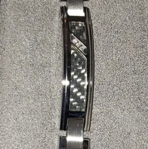 Men's 1/4 carat diamond accent bracelet.